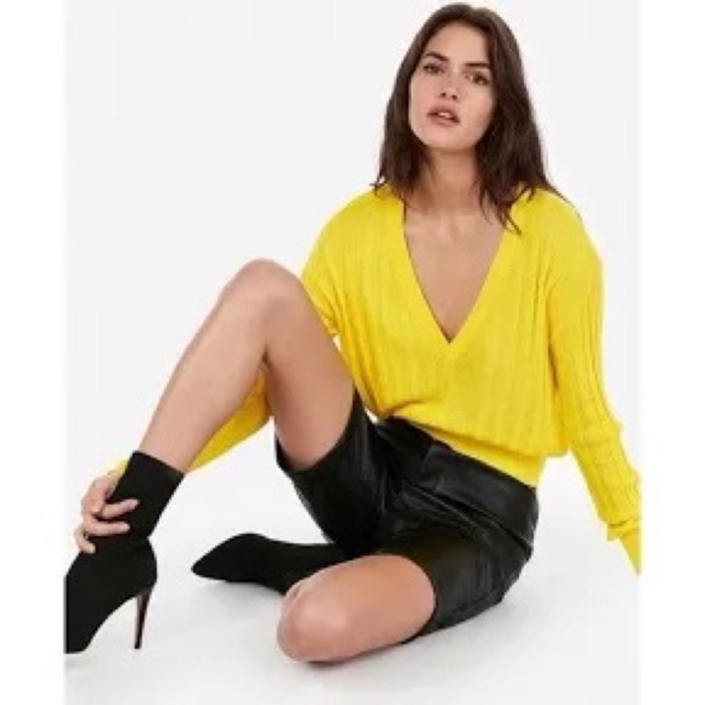 Express x Olivia Culpo V neck sweater